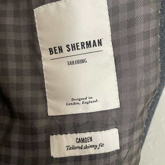 Ben Sherman Camden Tailored Skinny Fit Suit. 44 L W 38. Grey 100% wool. VGUC. - Picture 6 of 16